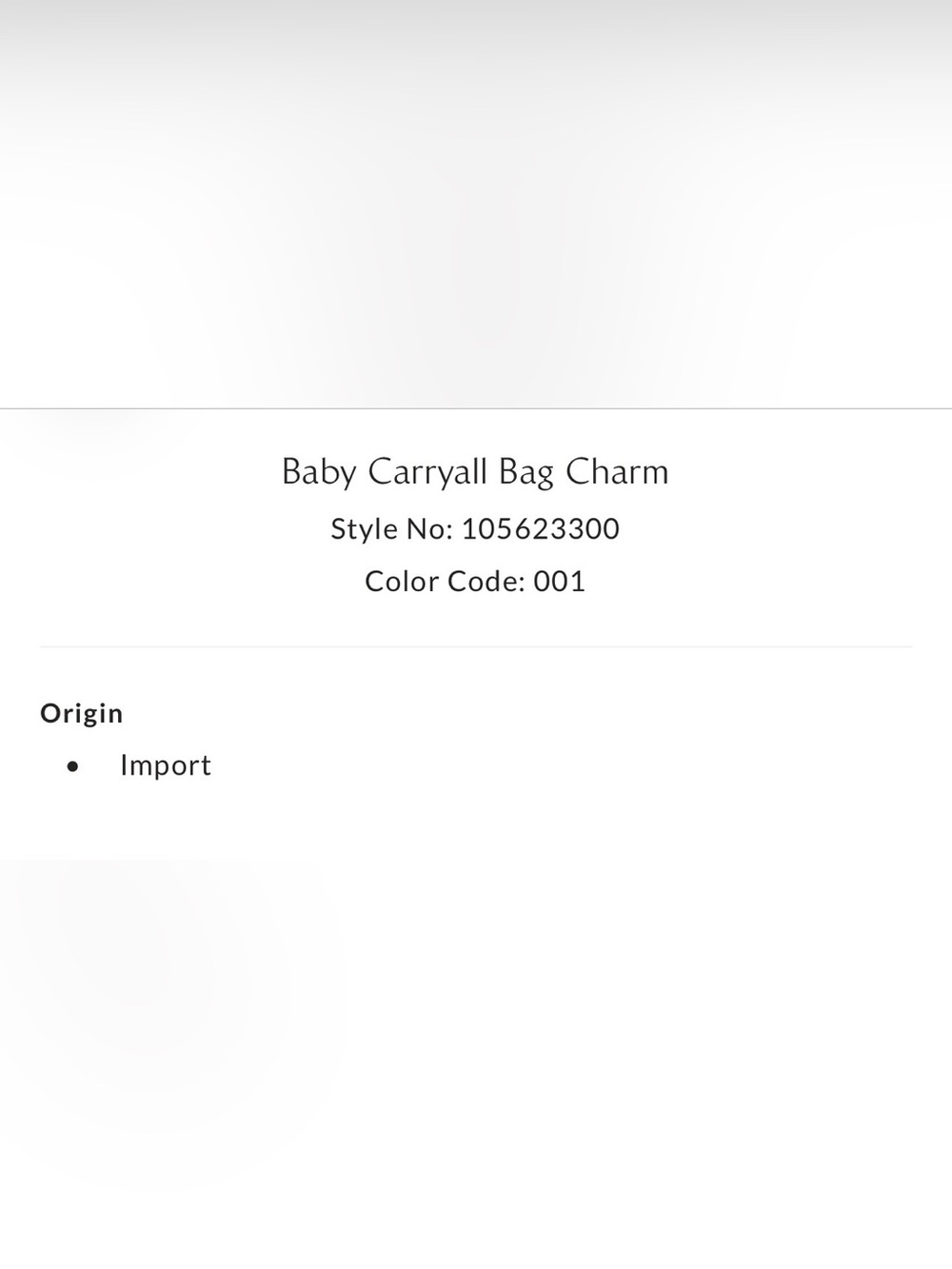 Free People Baby Carryall Bag Charm - Black - Picture 7 of 7